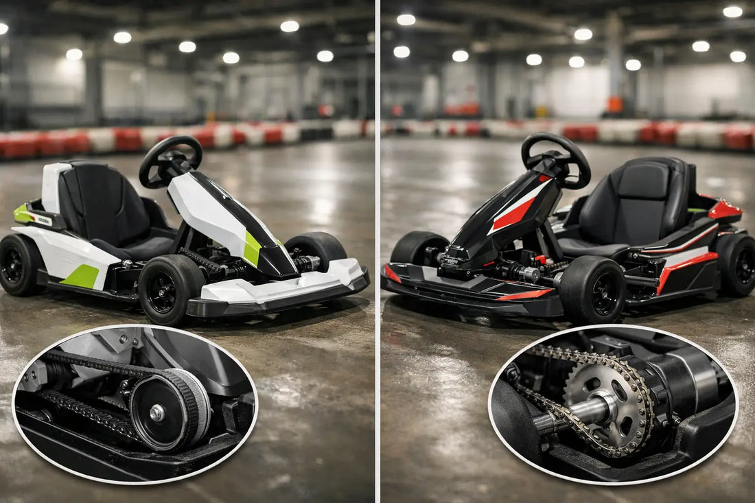 Belt Drive vs Chain Drive Electric Go Kart for Kids