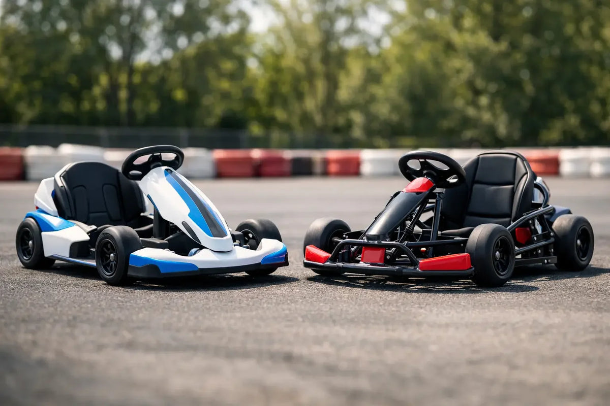Plastic vs Steel Frame Kids Electric Go Kart
