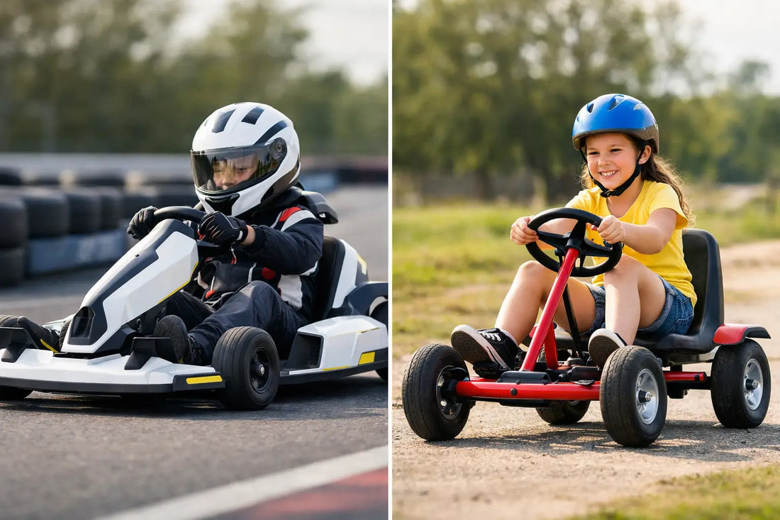 Electric Kids Go Kart vs Traditional Pedal Go Kart