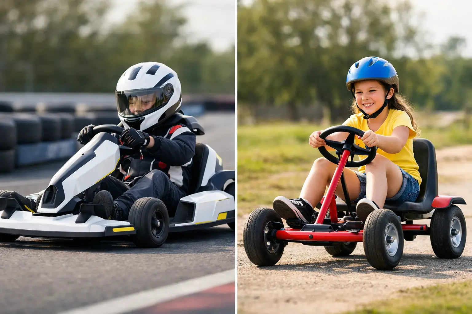 Electric Kids Go Kart vs Traditional Pedal Go Kart