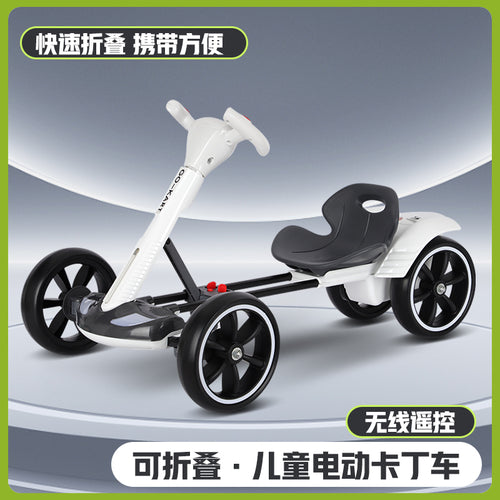 Jimbo Kids Electric Go-kart - Foldable, Remote Control, 12V High Power