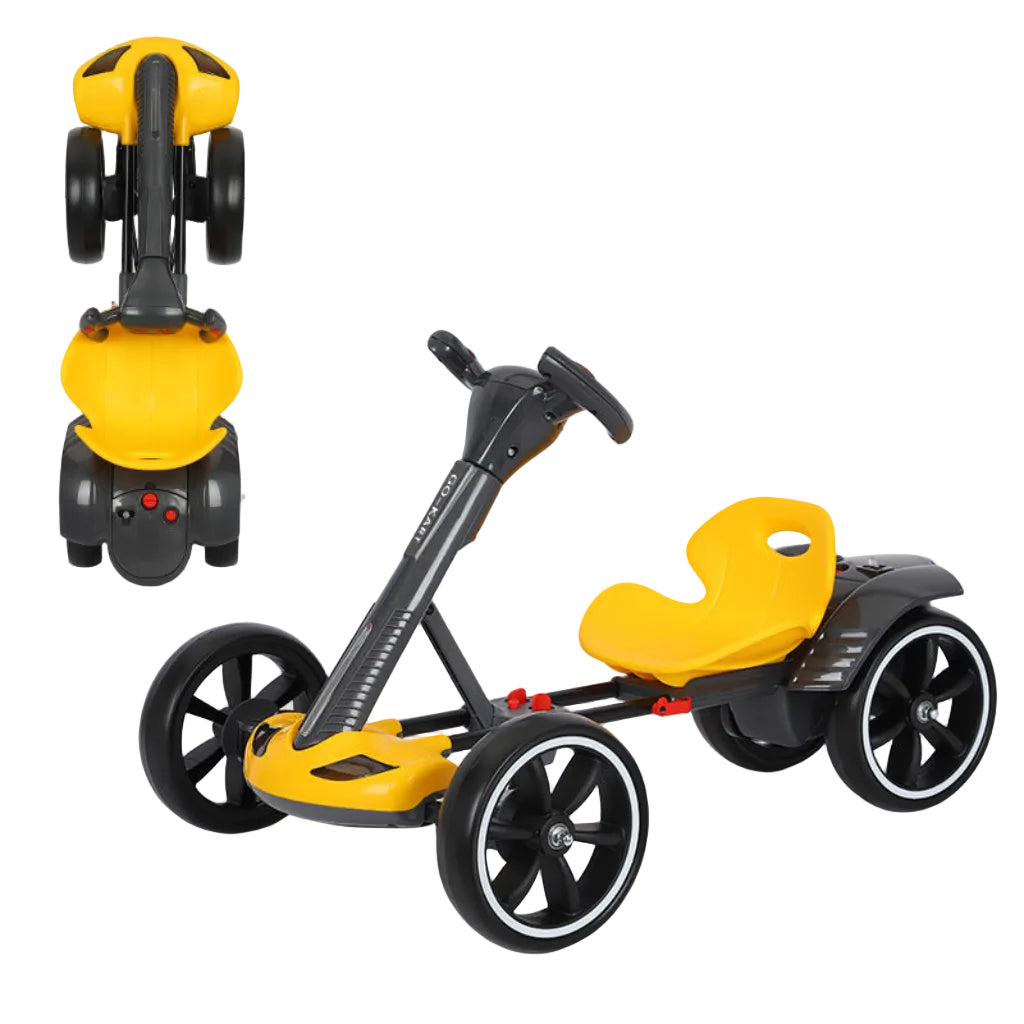 Jimbo Kids Electric Go-kart - Foldable, Remote Control, 12V High Power