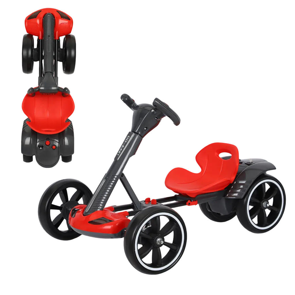 Jimbo Kids Electric Go-kart - Foldable, Remote Control, 12V High Power