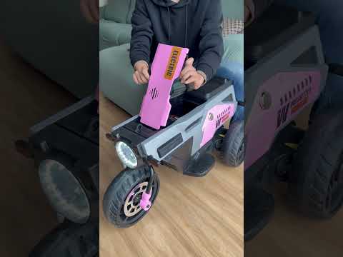 Jimbo Kids Electric Motorcycle - Foldable, Flash Lights, Bluetooth Music
